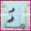 Wispy human hair strip false eyelashes