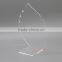 Custom Design And Size Acrylic L-shape Clear Necklace Stand