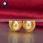 fashion jewelry golden and white 7--7.5mm japanese akoya saltwater pearls earrings