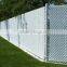 chain link fence with stylish privacy slats