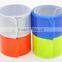 Low price custom high visibility pvc reflective slap band