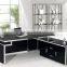 L/s Shaped High Gloss Black Office Desk for Office Furniture
