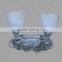 Metal Wall Fixture 2 Light Marble Shade/Progress Lighting with UL