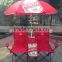 Picnic Double Folding Chair W Umbrella Table Cooler Fold up Beach Camping Chair                        
                                                Quality Choice