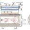 Domestic vaccum hot water boiler