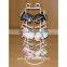counter top metal snacks display fixture with simple design