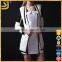 White business suit for woman, elegant wowomans cotton long coat 2016, long jacket for wowoman