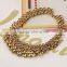 Fashion wholesale rosary custom chunky beads statement collar necklace