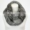 Wholesale Winter Round Neck Knit Gold Confetti Infinity Scarves for Ladies