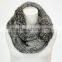 Wholesale Winter Round Neck Knit Gold Confetti Infinity Scarves for Ladies