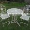 white bistro set, metal mesh chair outdoor, bistro dining set ,cast iron bistro set                        
                                                Quality Choice