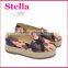 hemp rope women thick heel job shoe