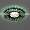 hot sale MR16 GU5.3 GU10 round crysta led spotlight with beads and led strip 4200k SMD2835 3w