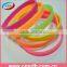 Factory directly supply colorful silicone bracelet for girls