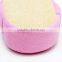 Oval loofah sponge scrubber