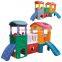 LLDPE Plastic Type and Plastic Frame Material Kids Plastic Playhouse With Slide
