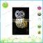 Polyresin owl solar garden decoration light