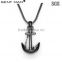 jewelry wholesale china Charm pendant blank stainless steel anchor pendant for men