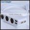 3 Ports Car Charger For Tablet Multi Phones Smart Phone