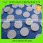 1" diameter white hook and loop adhesive circles
