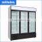 Supermaket direct cooling underbar cooler,3 glas door counter top electric beer back bar cooler