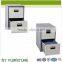 metal furniture powder coated metal 2 drawer cabinet
