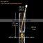 Bottom Filled in 24K Gold Foil Long Drink Highball Flutes Pattern Glass