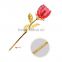 Wedding Take Away Gifts 24K Gold Foil Leaf Passion Red Crystal Rose Flower