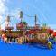 kindergarten playground equipment wooden slide toys pirate boat