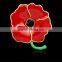 2015 New rhinestone poppy flowers crystal brooch