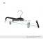 The solid plastic pant&skirt hanger,plastic bottom hanger,50*17mm flat metal clip