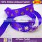 Wholesale 13mm Dog Paw Gold Foil Printed Satin Ribbon