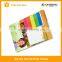 Assorted sticky pad memo notepad with logo for promotion