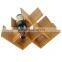 DT008/W Shape 8 Bottles Tabletop Bamboo Wooden Wine Rack