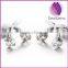 women cherry rose gold plated stainless steel earring