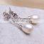 Simple Freshwter Pearl Earrings AAA 8-9mm Drop High Quality Stud Pearl Earring