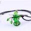 Rondelle Perfume Bottle Lampworked Glass Pendant Necklace perfume bottle necklace