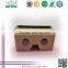 Hot sale sex video cardboard vr custom logo paper 3d glasses
