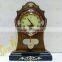 Vintage Decorative Wooden Table Clock, Desk Clock, Antique Clock