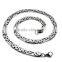 Cheap mens High Polishing Wide Necklace Stainless Steel Silver Link Chain Bracelet Jewelry Set