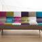 2016 Hot selling lovely and colorful fabric folding sofa bed with metal leg