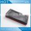 Leather tobacco pouch with zipper three pocket