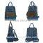 Vintage college laptop canvas backpack bags