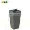 high quality inclined matt grey GRC flower pot