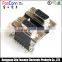 D-SUB Dual Port Connector, 9 Pin Right Angle Type