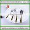 Stainless Steel 18/8 Gold Plated Spoon Fork Cutlery Set for Star Hotel