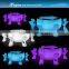 sectional half round bar counter with led light