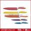 Set of 5pcs knife set non stick color kitchen knife with EVA box packing colorful kitchen utensil