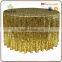 elegant royal 100% polyester sequin table overlay for table