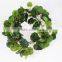 vertical garden wall hanging 240cm Long cheap make fake recycling plastic PE red dot everygreen vine artificial plant EMX10 3028